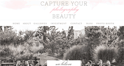 Desktop Screenshot of captureyourbeauty.com