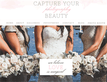 Tablet Screenshot of captureyourbeauty.com